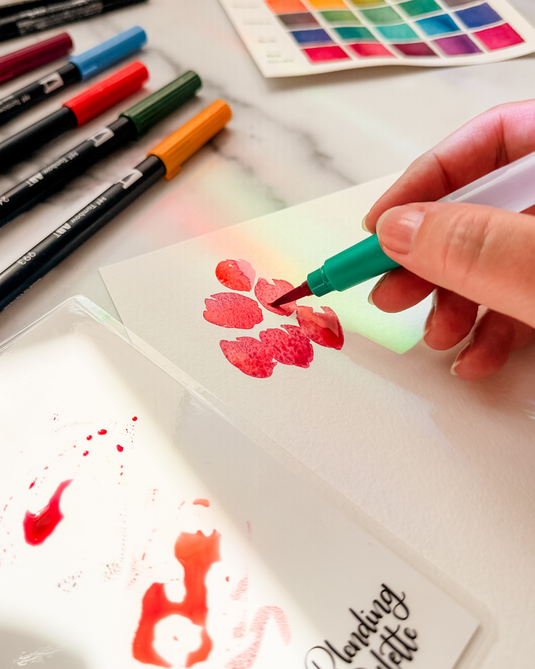 Watercolor with Markers
