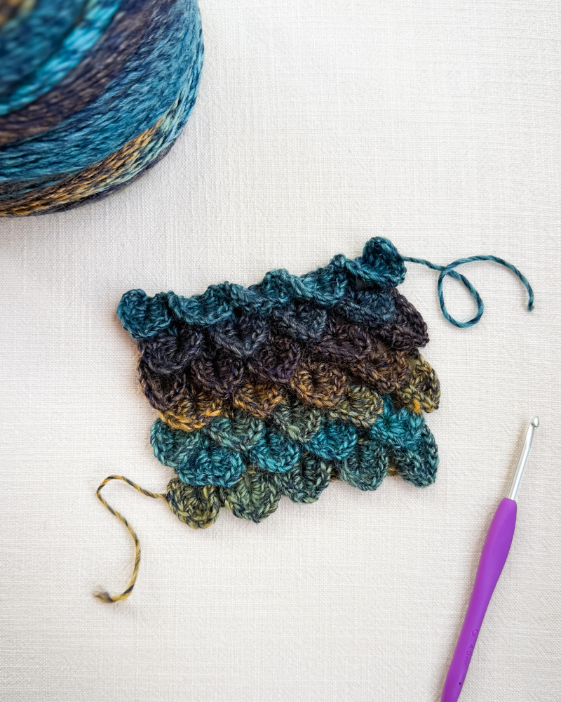 Load image into Gallery viewer, CSOTM: Special Edition Dragon Scales Stitch + Shawl
