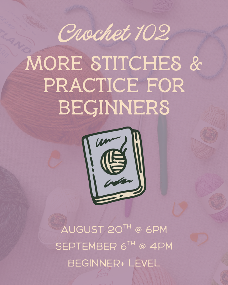Load image into Gallery viewer, Crochet for Beginners 102: Building on the Basics
