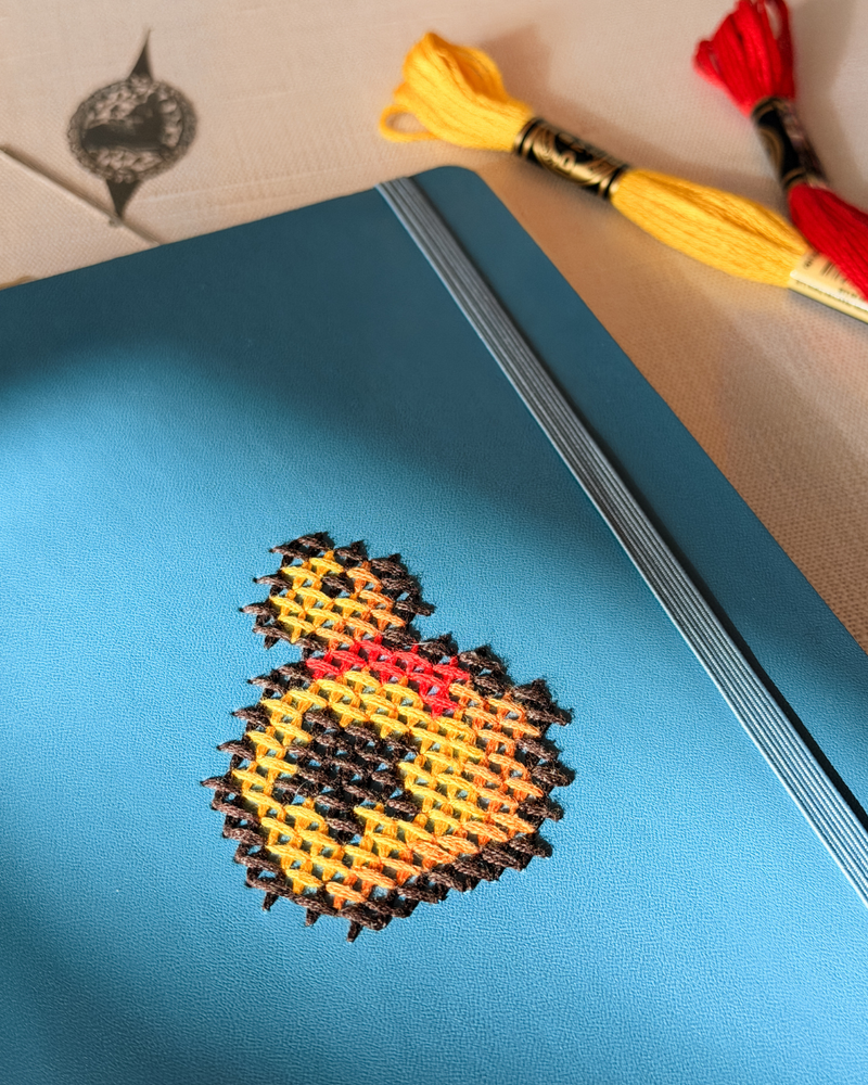 Load image into Gallery viewer, Cross Stitched Journal Cover
