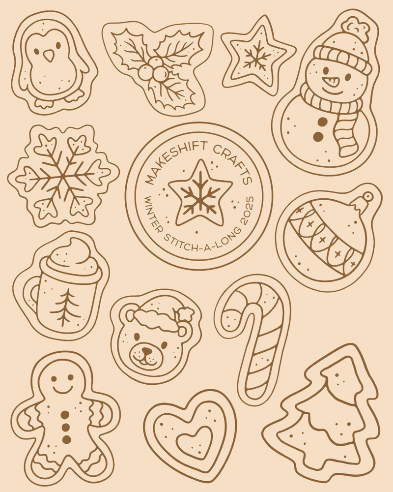 Load image into Gallery viewer, Holiday Baking Apron Stitch-A-Long (SAL)
