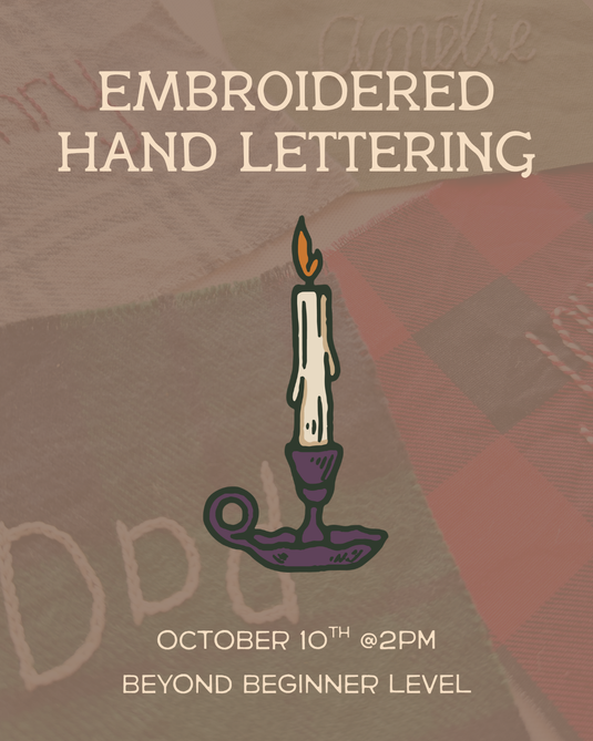 Embroidered Hand Lettering