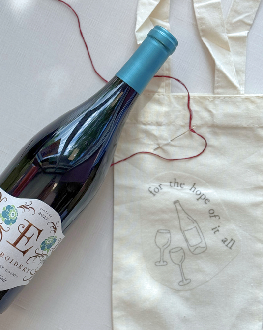 Swiftie Day: August Embroidered Wine Tote