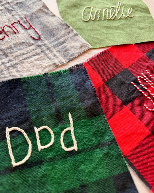 Embroidered Hand Lettering