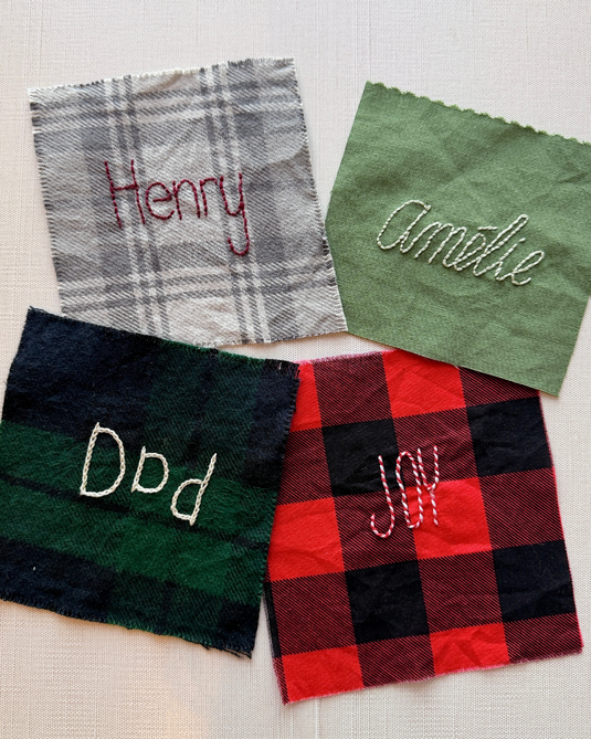 Embroidered Hand Lettering