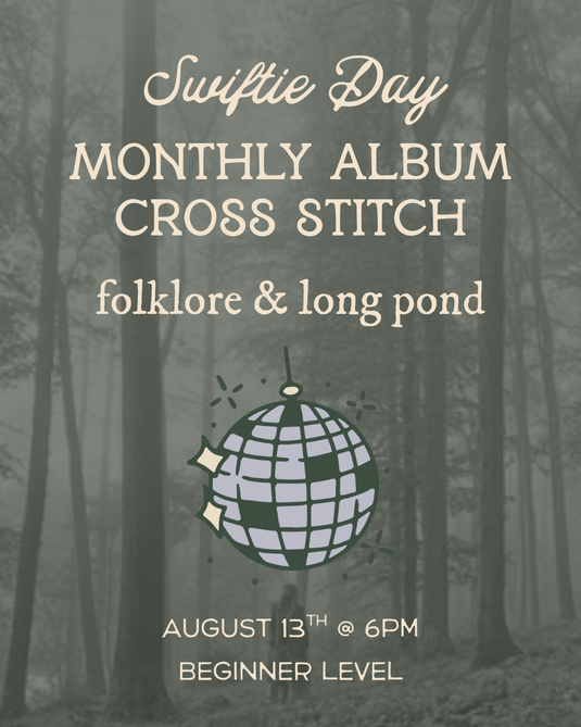 Swiftie Day: Folklore / Long Pond - Mini Album Cross Stitch of the Month