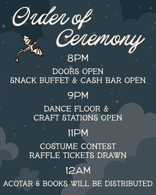 The Dreamer's Gala: A Court of Crafts & Costumes - ACOTAR Book 6 Release Party