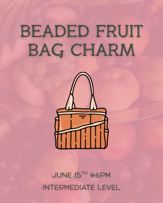 Beaded Fruit Bag Charm