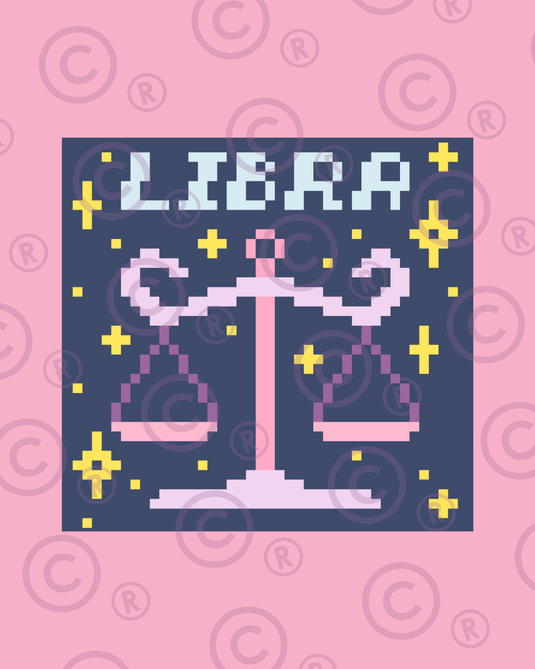 Monthly Astrology Sign: Libra - Cross Stitch of the Month