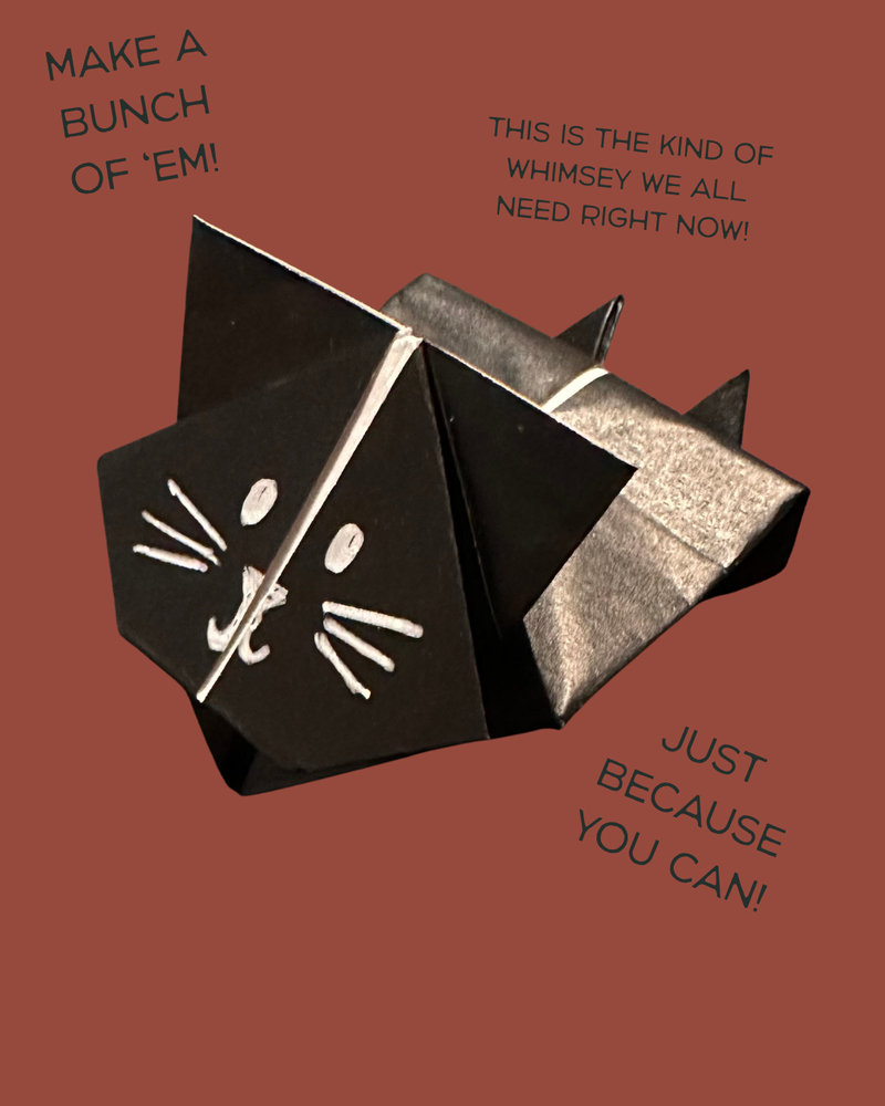 Load image into Gallery viewer, Jumping Origami Paper Cats
