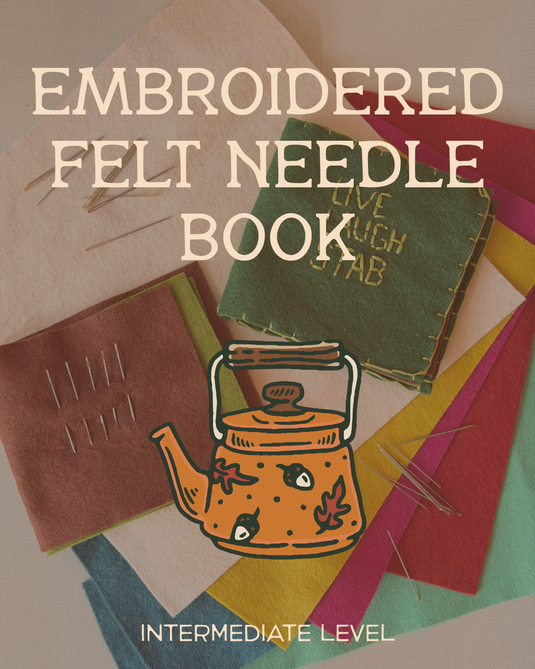 Embroidered Felt Needle Book