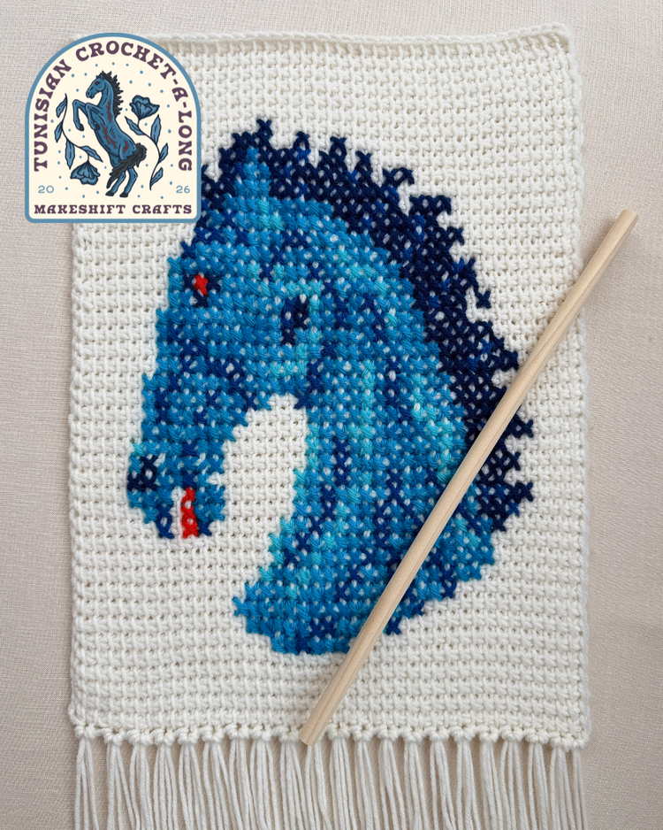 Blucifer Tunisian Crochet Along