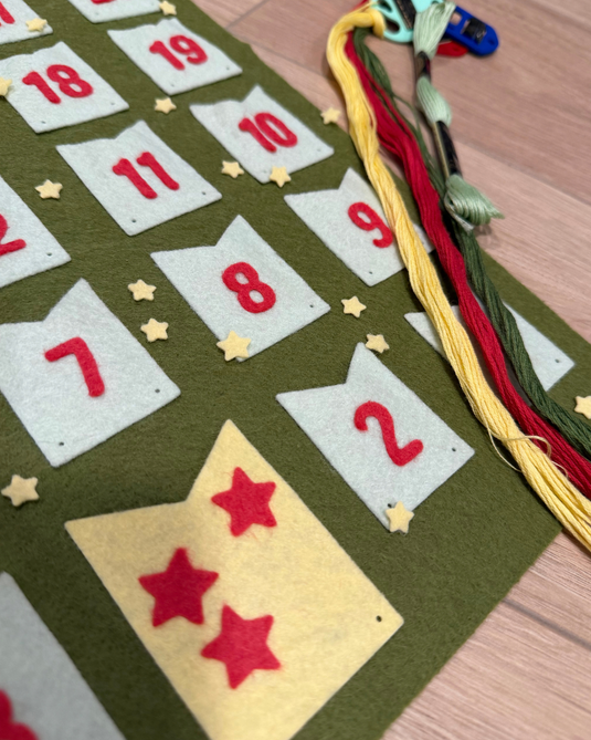 Custom Felt Advent Banner