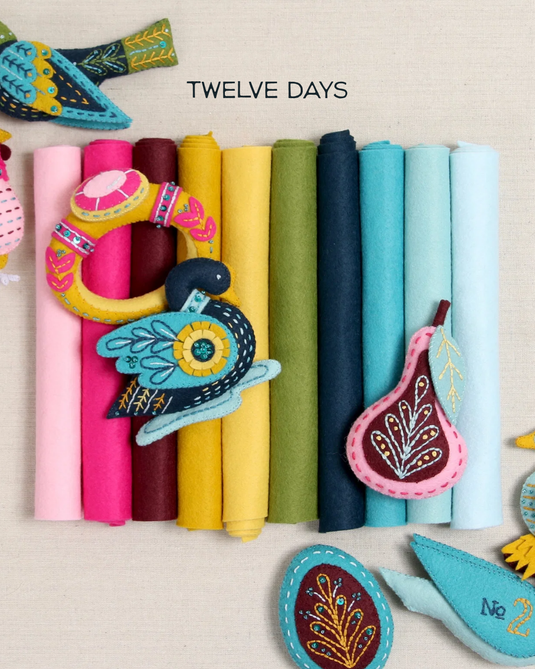 Custom Felt Advent Banner