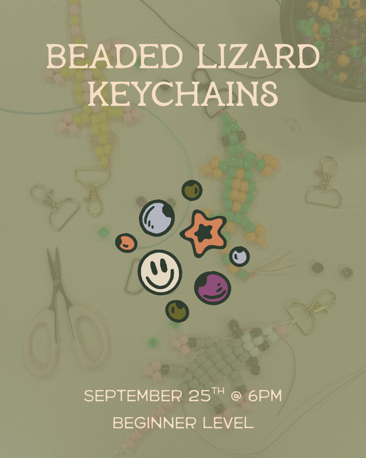 Beaded Lizard Bag Charms