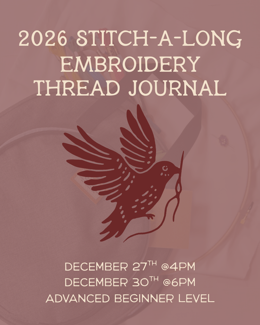 Makeshift Crafts 2026 Embroidery Thread Journal: Year-Long Stitch-A-Long