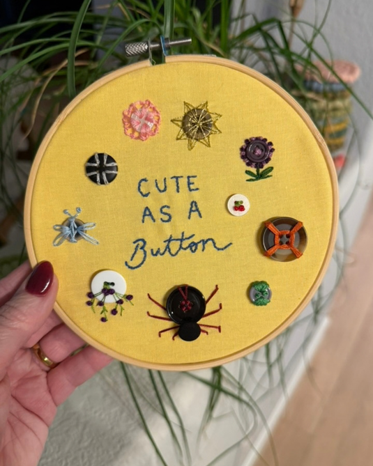 National Button Day: Button Embroidery Sampler