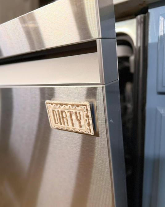 Dirty / Clean Cross Stitched Dishwasher Magnet