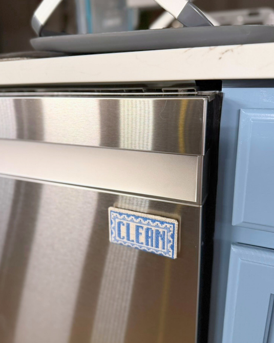 Dirty / Clean Cross Stitched Dishwasher Magnet