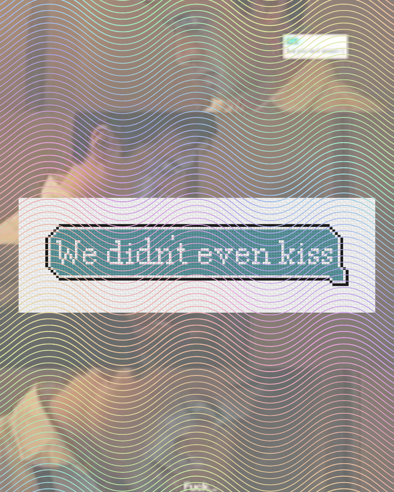 Load image into Gallery viewer, Heated Rivalry Night: We Didn't Even Kiss Cross Stitch
