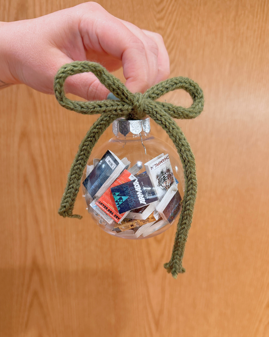 Year In Books Ornament