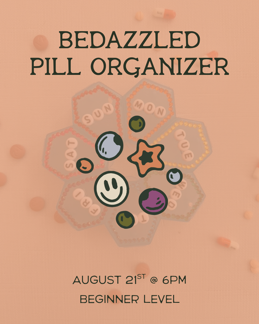 Bedazzled Pill Organizer