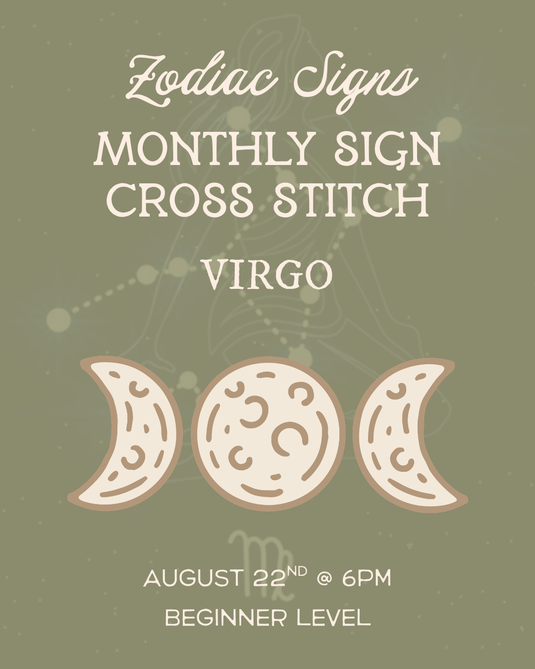 Monthly Astrology Sign: Virgo - Cross Stitch of the Month