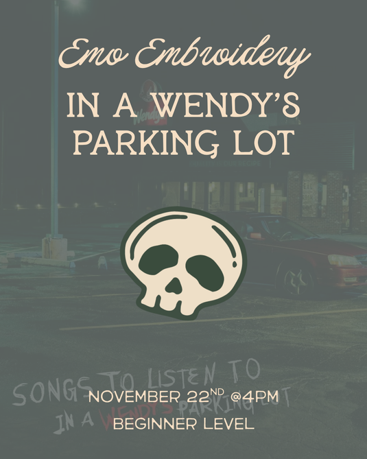 Emo Evening: In a Wendy’s Parking Lot Emo Embroidery