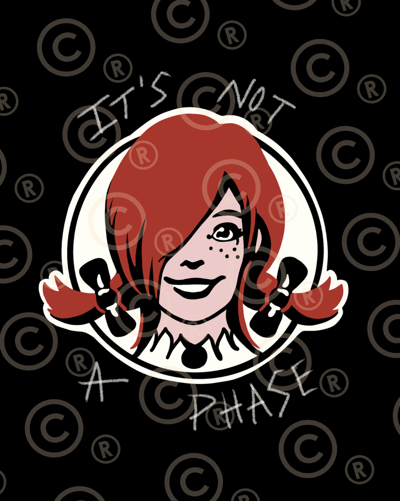 Load image into Gallery viewer, Emo Evening: In a Wendy’s Parking Lot Emo Embroidery
