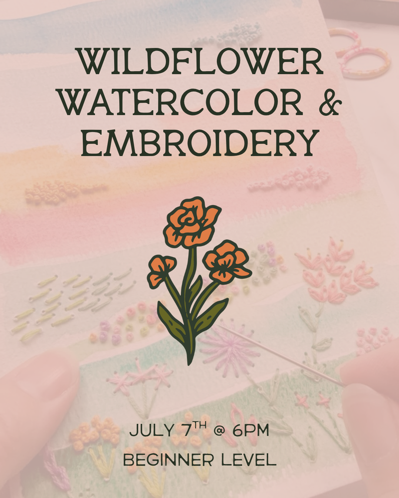 Load image into Gallery viewer, Wildflower Watercolor &amp; Embroidery Note Cards
