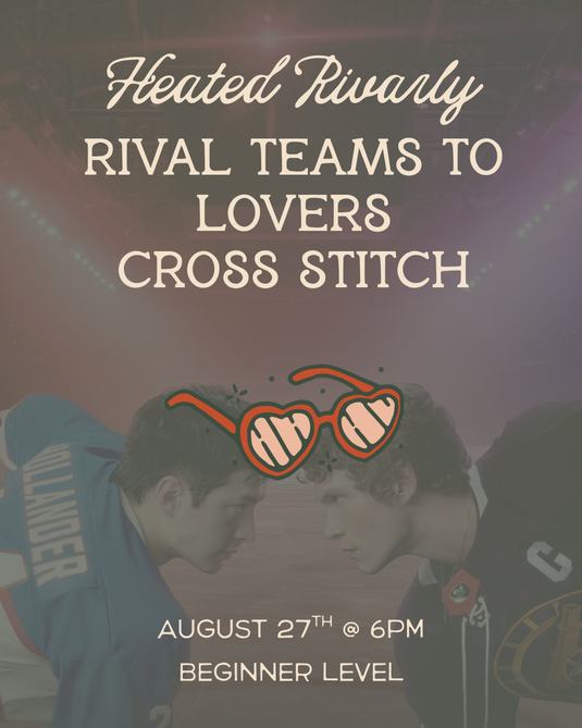 "Rival Teams to Lovers" Heated Rivalry Cross Stitch