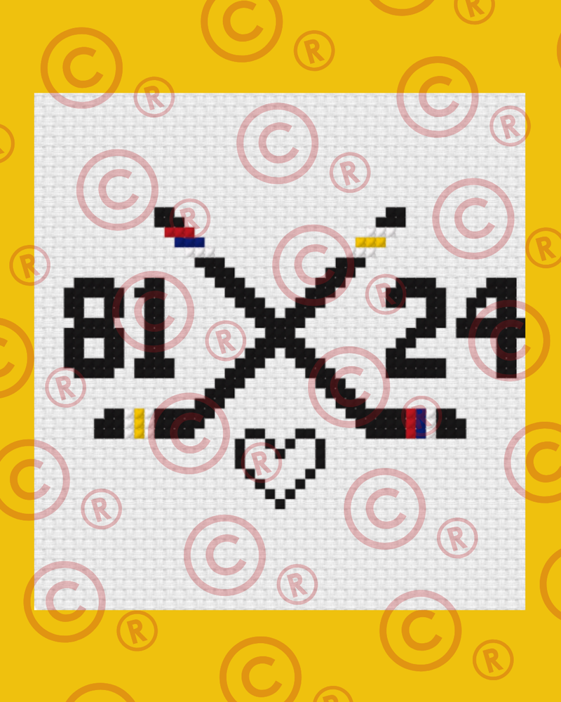 Load image into Gallery viewer, "Rival Teams to Lovers" Heated Rivalry Cross Stitch
