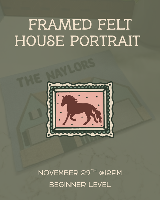 Framed Felt House Portrait