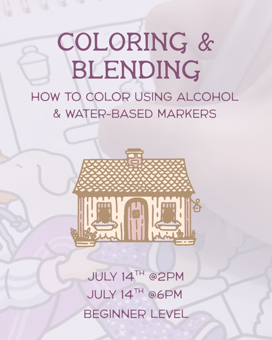 Coloring & Blending - How to color using Alcohol & Water-based Markers