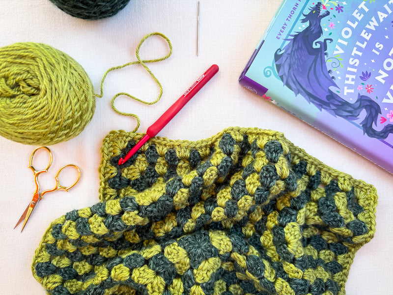 Load image into Gallery viewer, Crocheted Book Sleeve Pattern
