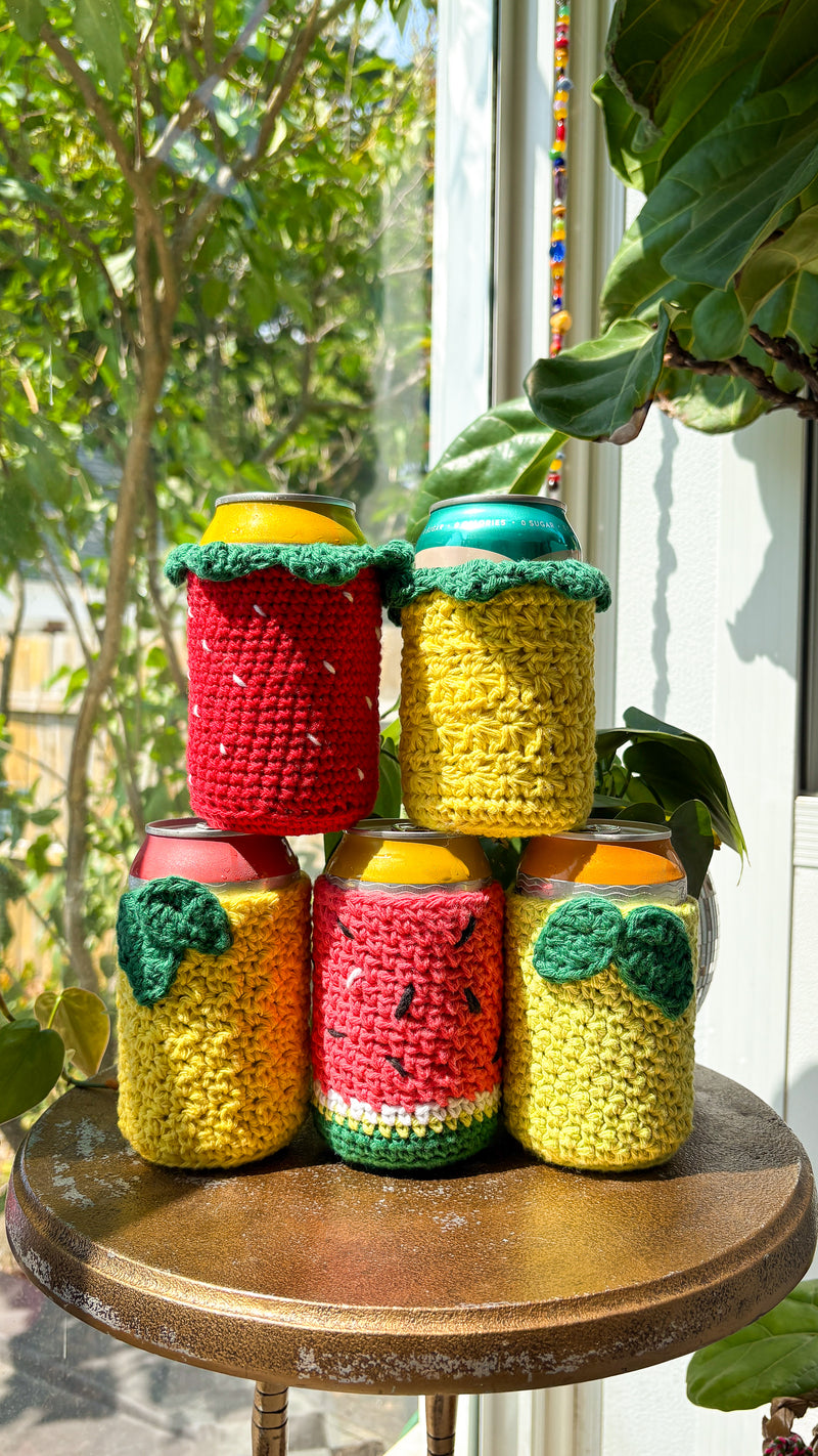 Load image into Gallery viewer, Crocheted Fruit Croozies Kit
