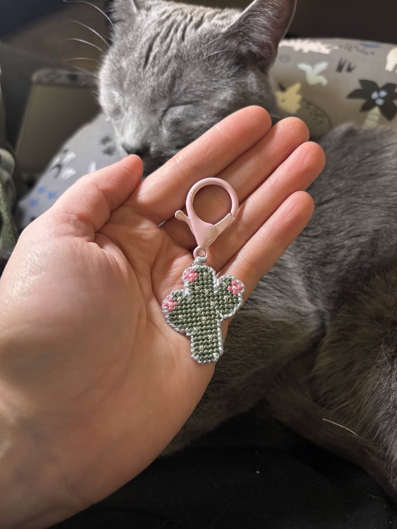 Load image into Gallery viewer, Cross Stitched Keychains
