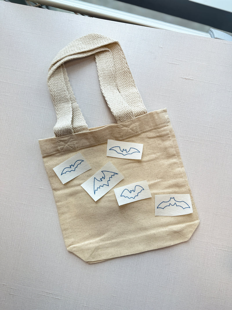 Load image into Gallery viewer, Spoopy Stitching - A Summerween Embroidered Mini Tote
