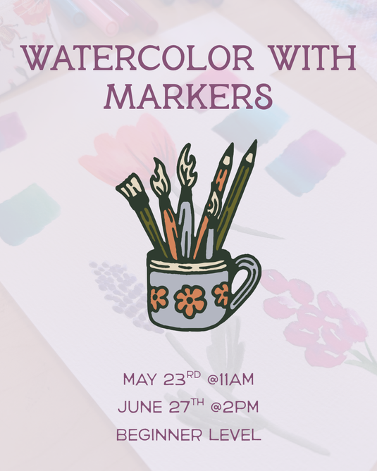 Watercolor with Markers