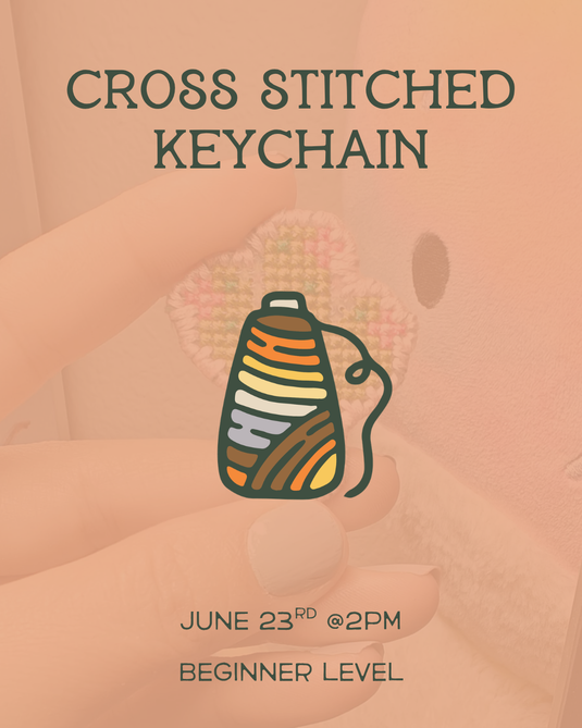 Cross Stitched Keychains