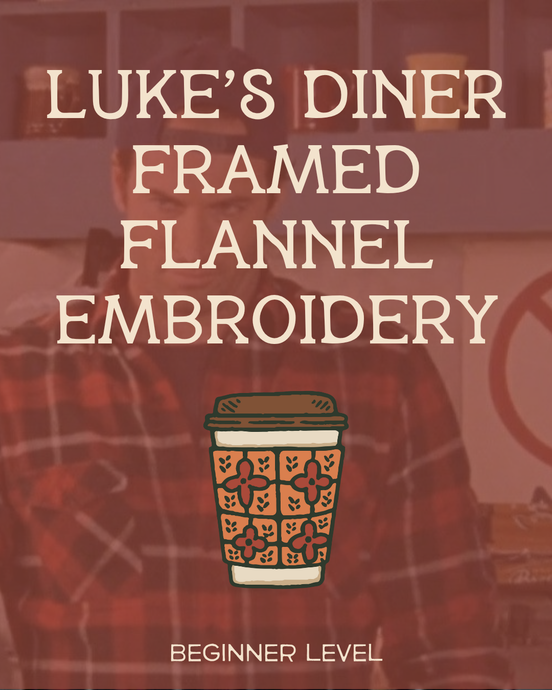 Gilmore Girls Day: Luke's Diner Framed Flannel Embroidery