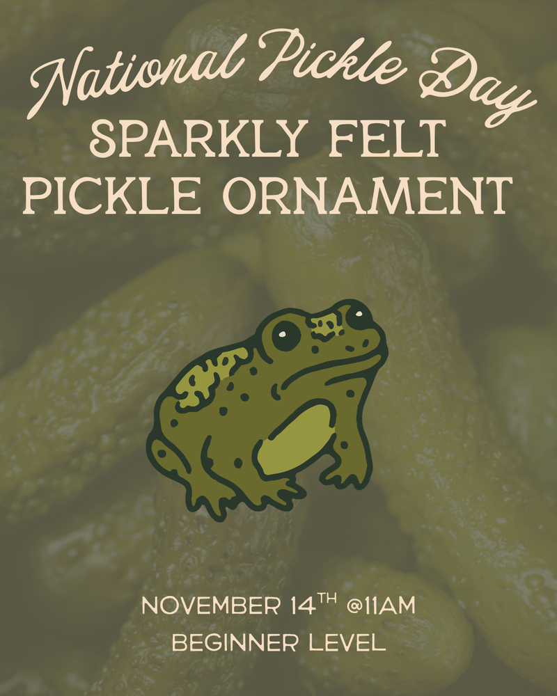 Load image into Gallery viewer, National Pickle Day!! Sparkly Felt Pickle Ornament
