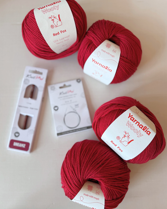 Tunisian Crochet-A-Long (TCAL) - All Too Well Red Wool Scarf