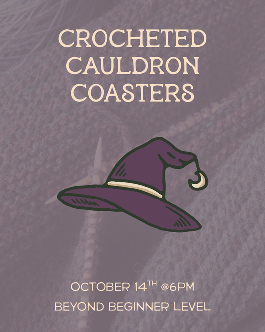 Crocheted Cauldron Coasters