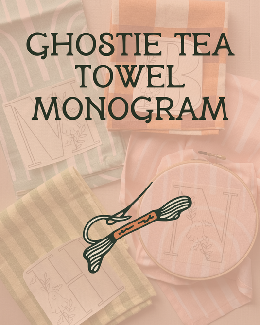 Ghostie Monogram Tea Towels
