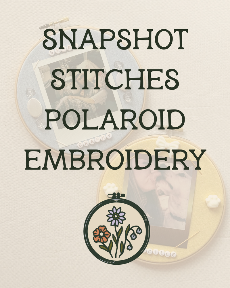 Load image into Gallery viewer, Snapshot Stitches - Polaroid Embroidery
