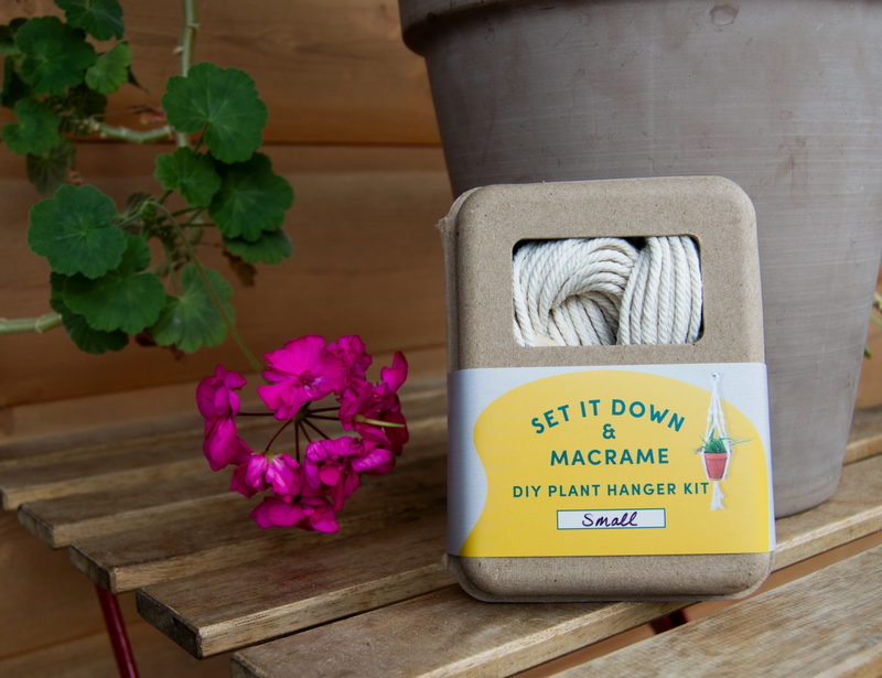 Load image into Gallery viewer, Set It Down Macrame Plant Hanger Kit
