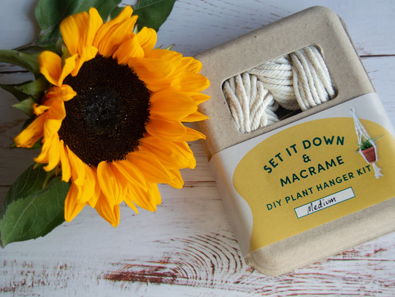Load image into Gallery viewer, Set It Down Macrame Plant Hanger Kit
