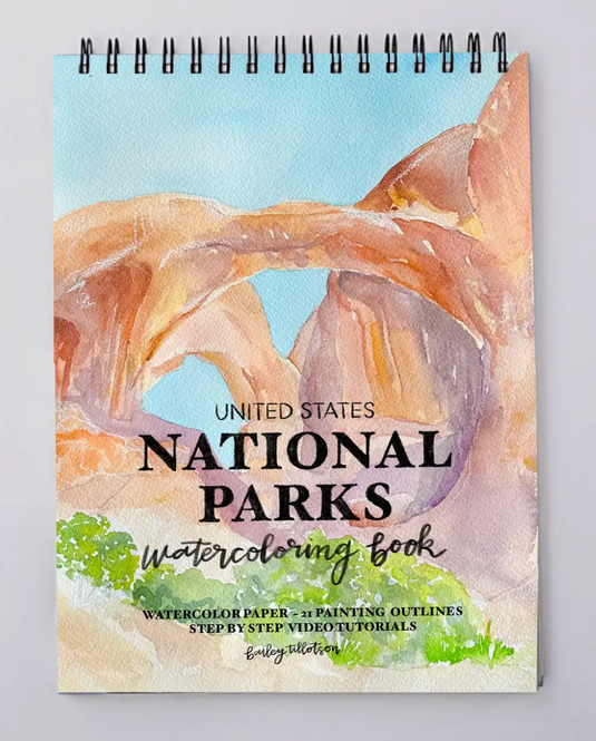 Kreative Haven National Parks Watercoloring Book