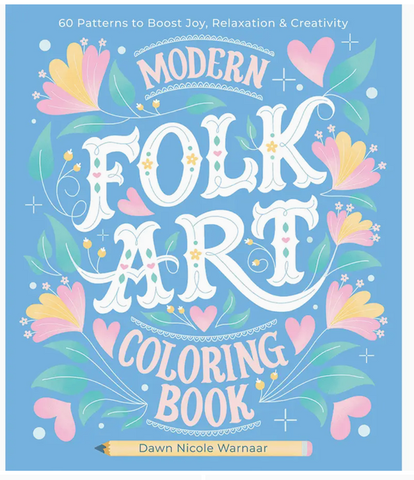 Better Day Books Modern Folk Art Coloring Book